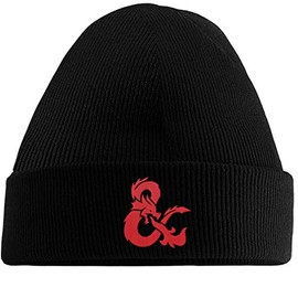 Hippowarehouse Dragon Symbol Embroidered Beanie Hat Black