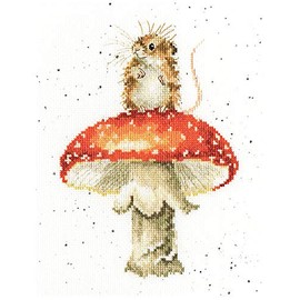 Bothy Threads He is a Fun-Gi Counted Cross Stitch Kit, Multi-Colour