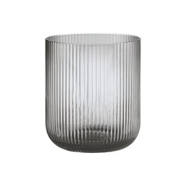 blomus -VEN 66249 Lantern Size M, Soft Grey Tone, Elegant Eye-Catcher as a Lantern or Vase, Colour Smoke