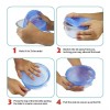 Extreme Beauty 6 Tapas De Silicon Antiderrame Reusable 3 Colores