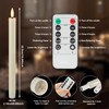 Flameless Taper Candles Battery Operated, Ivory LED Candles with Flickering