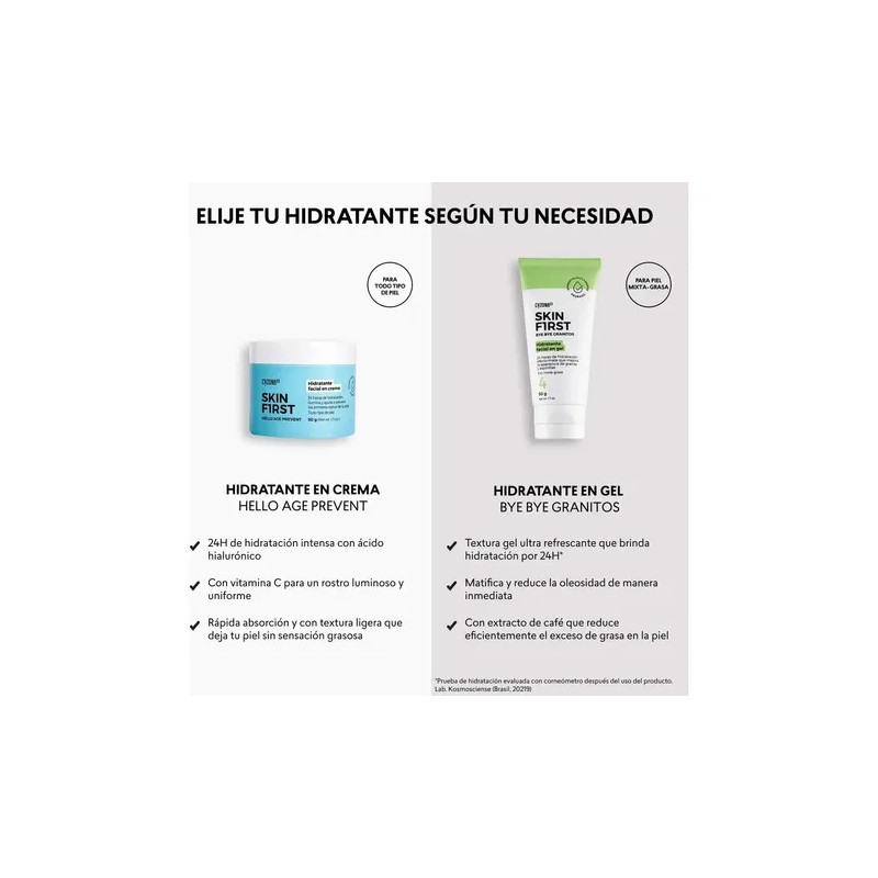 Skin First Crema Facial Hello Age Prevent Con Vitamina C
