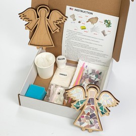 NKlaus DIY Mosaic Craft Set Angel 10 Pieces Toy Children & Adults Craft Kit Puzzle Mosaic Art 15245