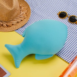 balvi Beach Cushion Summer Fish Colour Blue Beach Cushion in the Shape of a Fish Polyester