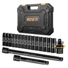 BOEN 3/8" Drive Deep Impact Socket Set, 18 Piece Metric