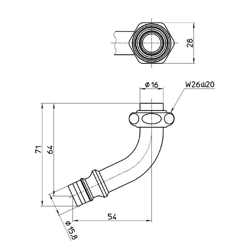 Sanei (サンエイ) Irrigation Parts Irrigation Home Pipe One-Touch Connection W26