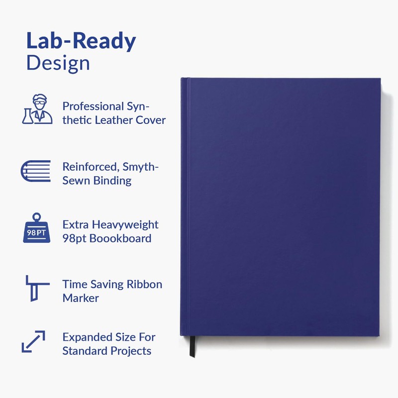 Vela Sciences Advanced S7B-G Expanded ProCover Lab Notebook, 9.25 x