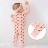 LITTLE JAMJAMS Strawberry Sweetie Zippered Viscose from Bamboo One-Piece Ultra