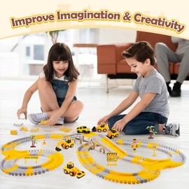 Adeokay Toy from 3 4 5 6 7 Years Boy, Racing Track Children, Gift Boy, Children's Toy Boys 3-9 Years Birthday Gifts Children Car Racing Track from 3-8 Years Excavator