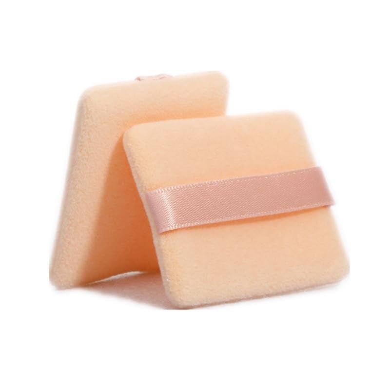 YOYOSOFT Pressed Powder Puff Powder Puff Square Thin Flocky Puff