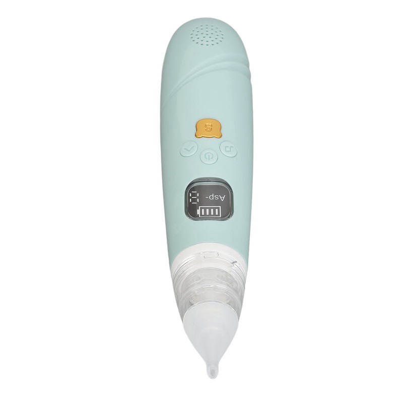 Electronic Infant Nose Aspirator Adjustable Suction Level Music Light Soothe