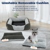 Miguel Washable Dog Bed with Removable Cushion for Medium Small