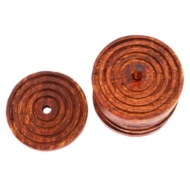 Purpledip Wooden Coasters 'Tower Of Hanoi': Unique Dining Accessory, Housewarming Gift (11072)