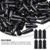 Byttlerom 250pcs Tip Caps for Luer Lock, Black Dispensing Needle