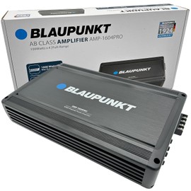 BLAUPUNKT 1604PRO Car Audio 4/3/2-Channel Full Range 2 Ohm Stable Amp Amplifier 1600 Watts Max | Slim and Compact