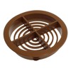 10 x Caramel Plastic Soffit Vents 70mm Circular Push Fit