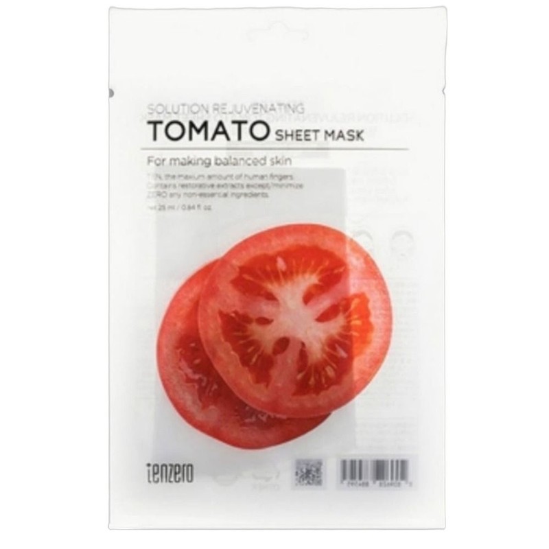 Ten Zero Moisture Solution Rejuvenating Tomato Sheet Mask 10 Sheets