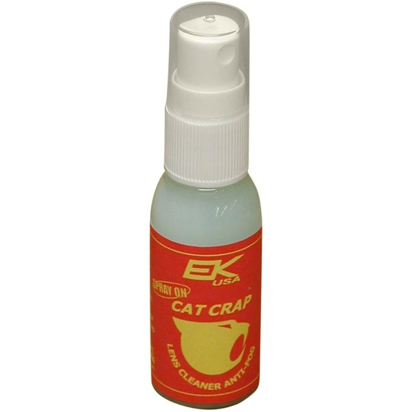 EK USA, Cat Crap Multi-Use Anti-Fog Spray, for any Optics, Coatings, Eyeglass Lens Cleaner, Spray On - 1 Ounce Bottle