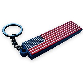 PAC Supplies Global Ltd USA Flag Keychain/Keyring - Waterproof, Perfect For Bags, Keys, Boat Key, Whistle