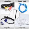 60Pcs Cable Ties Reusable Adjustable Cable Straps Hook and Loop