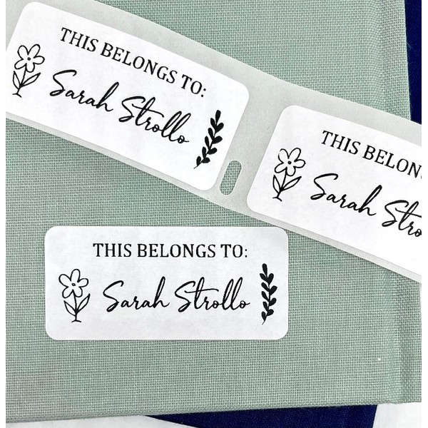 Atelier Elegance Custom Address Labels, Any Name, This Belongs to