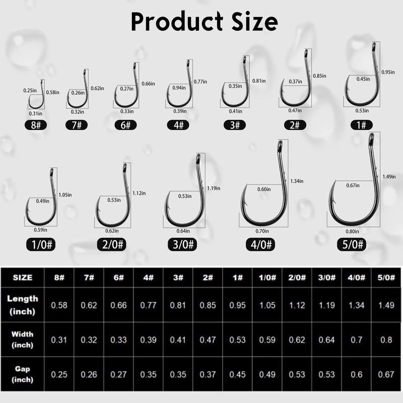 FishTrip Octopus Baitholder Fishing Hooks, 50/100pcs Sharp Barbed High Carbon