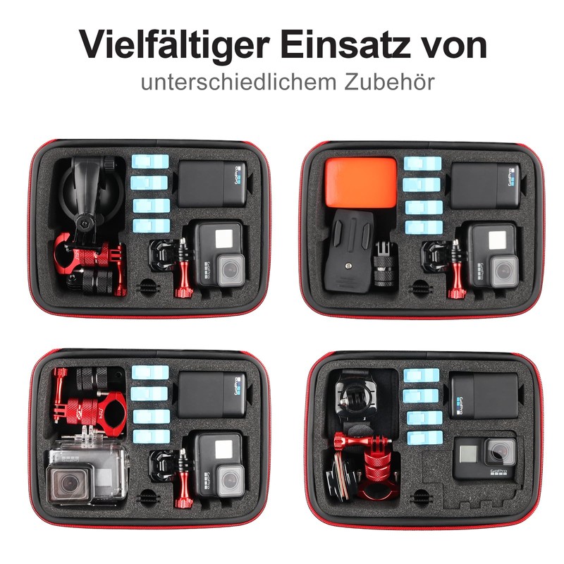 HSU Protective Carry Case for GoPro 2018/7/6/5/4/3+ and Accessories, with