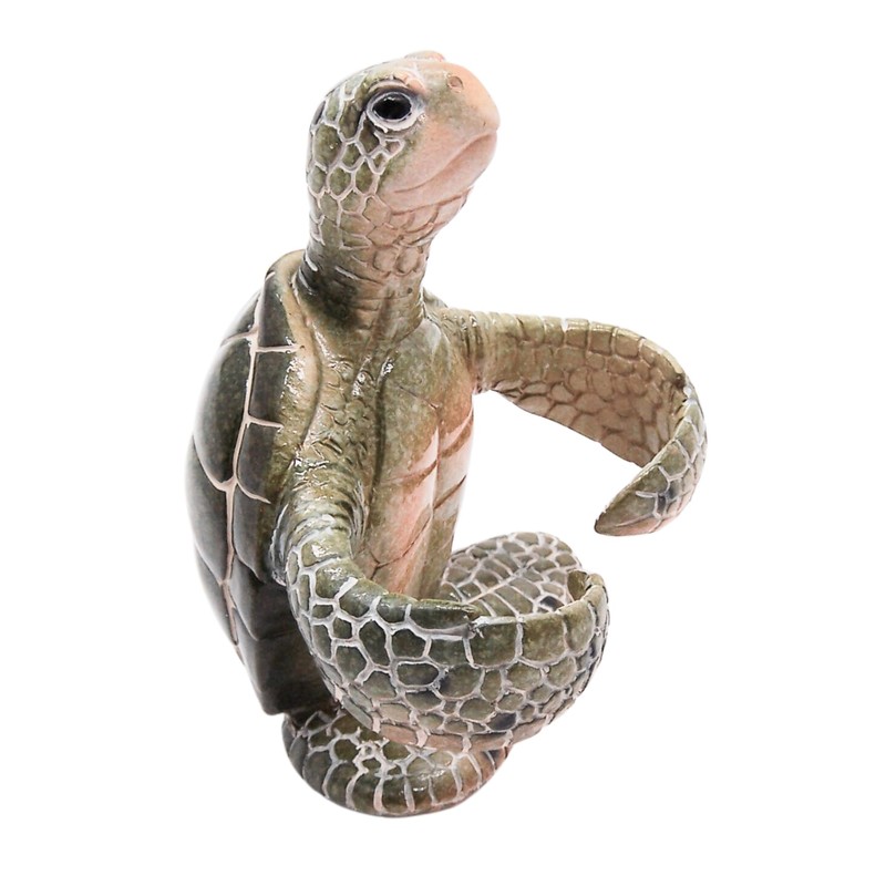 Turtle Salt and Pepper Set Holder, Nautical Décor, Shakers Included,