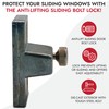 NU-SET 2978-6 Anti-Lifting Sliding Door Bolt, 6 Pack, Zinc