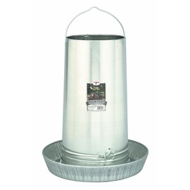 Little Giant Hanging Metal Poultry Feeder (40 Pound) Galvanized Steel Feed Container with Hanging Handle (Item No. 914273)