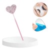 Espejo Para Extensiones De Pestañas, Forma Corazón Diamantes