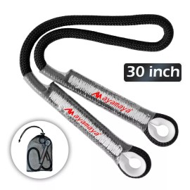 Unbranded Rock Climbing Locking Carabiner Clip +Rescue Rope Mountaineering Rappelling Cord - 30 inch Prusik Rope Only