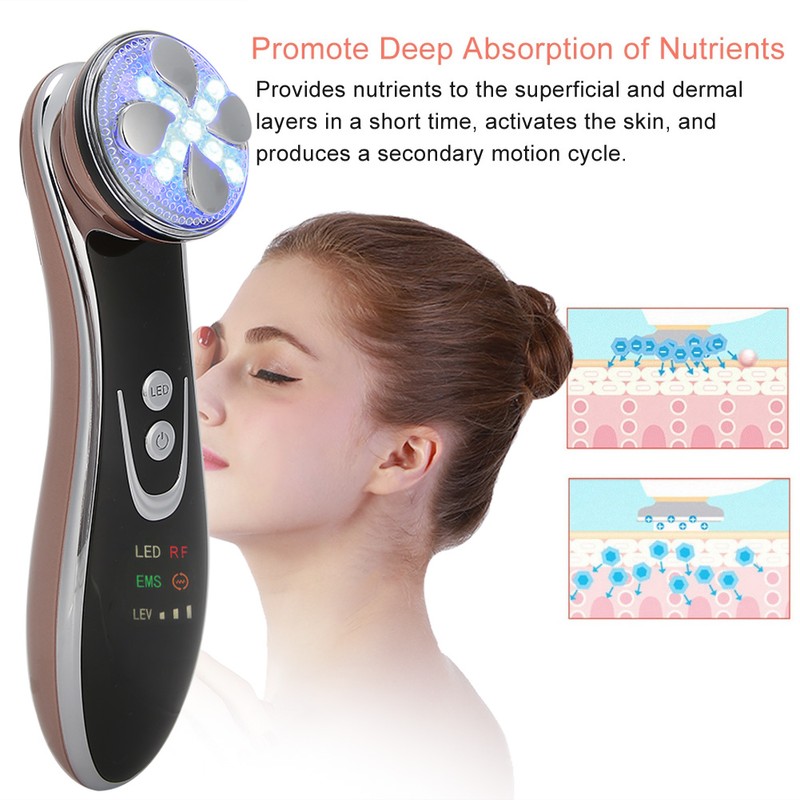 Household RF Skin Rejuvenation Instrument EMS Facial Machine Photon Therapy