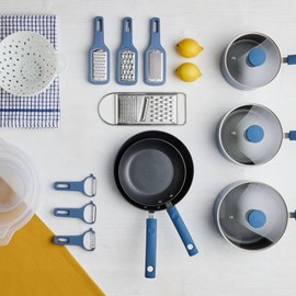 Simply Lakeland Stackable 3-Piece Grater Set Contains fine, Course and Zester Graters