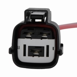 PARSUPPRO 3 Pins Wire Cooling Fan Resistor Connector Pigtail Plug Wiring Harness Plug for Santa Fe for Sonata for Kia Optima for Sorento Replace 25385-2E100