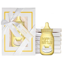 Bottle Opener, JSIXASO 20 PCS White Gift Box Baby Bottle Openers for Baby Shower Party Favors, Birthday Party, Wedding Favors Gifts and Souvenirs