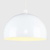 MiniSun | Modern Gloss White Metal Dome Ceiling Light Shade