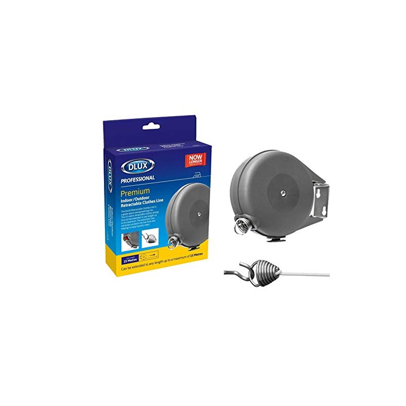 DLux Premium Indore/Outdoor Retractable Clothes Line 15M (1)