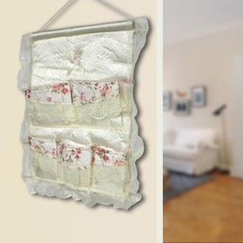 [Lace & Allover] Red Rose/Wall Hanging/Wall Organizers/Wall Pocket/Baskets (17 * 19)