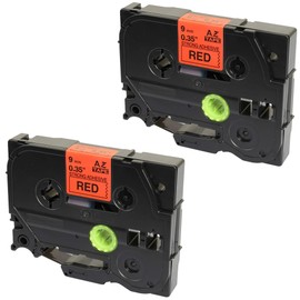 2 Compatible TZe-S421 TZ-S421 Black on Blue 9mm x 8m Extra Strength Label Tapes for PT-1000 1005 1010 D200 D210 D210VP D400 D600VP E100 H101C H105 H110 H300 P700 P750W Label Makers