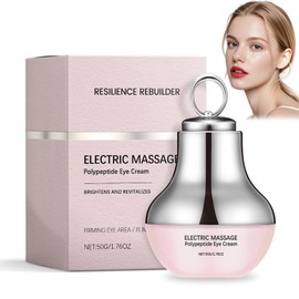 Electric Massage Eye Cream, Polypeptide Dark Circle Treatment, Firming and Anti-Wrinkle, with Gentle Vibration, 1.76 oz