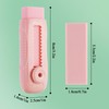 M&G 4+1 Pack Rubber Pink Erasers Sliding Retractable Eraser, Soft