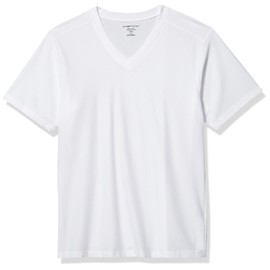 ExOfficio Men's Give-N-Go V-Neck Tee, White, Small