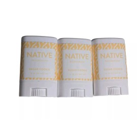 Native Lot Of 3 Native Sugar Cookie Scent Mini Travel Size Deodorant .35oz Each New