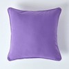 HOMESCAPES - 100% Cotton Plain Purple Cushion Cover- 30 x