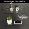SAYAYO Floating Glass Shelves for Bathroom, 15 x 5 Inch