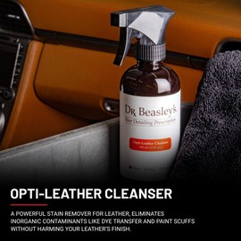 Dr. Beasley's Opti-Leather Cleanser 1 Gallon - Powerfully Removes Stains & Dye Transfers from Leather Auto Interior, Gentle for Natural Look, Releases Oil & Grease for Easy Removal