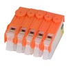 5PCS Ink Cartridge Set BK C M Y Smooth Ink
