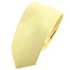 Men's TigerTie Yellow Blassgelb Silver Polka Dot Silk Tie –