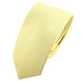 Men's TigerTie Yellow Blassgelb Silver Polka Dot Silk Tie – Tie silk